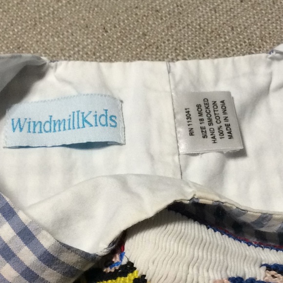 Windmillkids smocked police fire blue romper 18mon - Picture 5 of 5
